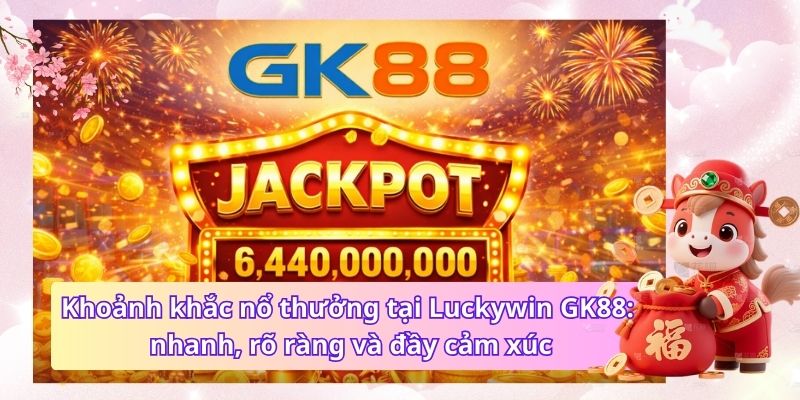 Khoảnh khắc nổ thưởng tại Luckywin GK88: nhanh, rõ ràng và đầy cảm xúc.