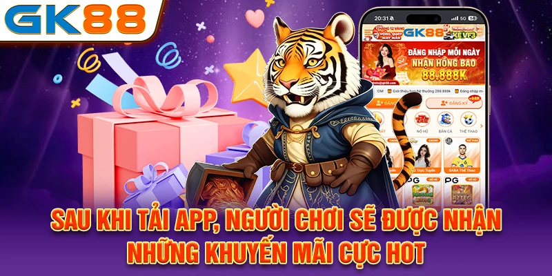 Sau khi tải app, người chơi sẽ được nhận những khuyến mãi cực hot