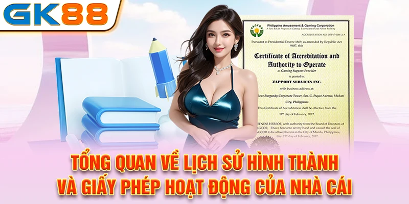 Tổng quan về lịch sử hình thành và giấy phép hoạt động của nhà cái